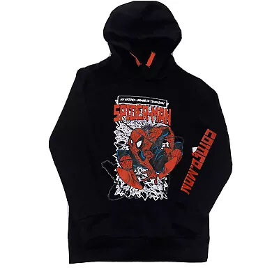 Buy NWT Marvel Comics Spider-Man Pullover Hooded Sweatshirt Kids Size M (8) Hoodie • 12.34£