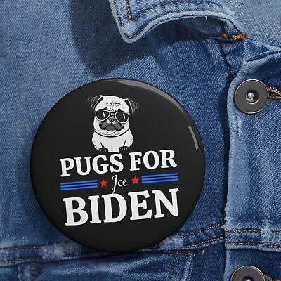 Buy Biden Harris Pin, Pug Mom Pinback Button, Dog Dad Political Lapel Election Badge • 10.11£