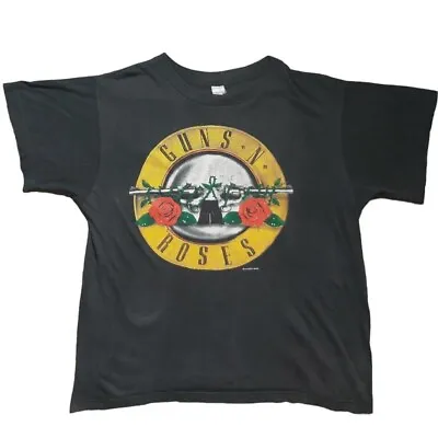 Buy Vintage Guns N Roses Shirt Mens Large Black 1987 Appetite For Destruction Tour • 69£