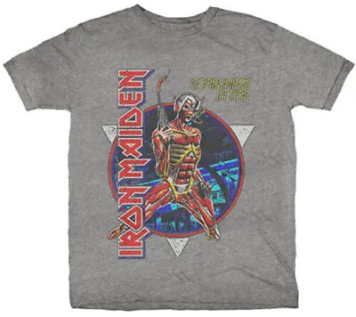 Buy Iron Maiden Somewhere In Time Grey Shirt S-XXL Tshirt Official Band T-shirt • 24.97£