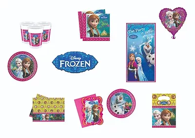 Buy Disney Frozen Kids Birthday Party Decorations Loot Tableware Anna Elsa Olaf • 4.35£