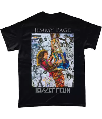 Buy Jimmy Page Led Zeppelin Collage Short-Sleeve T-Shirt - X Large • 20£