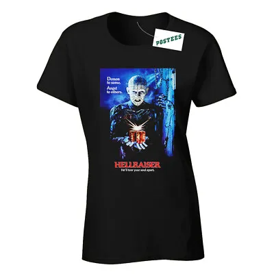 Buy Retro Movie Poster Style Inspired By Hellraiser Ladies Fitted DTG T-Shirt • 13.95£