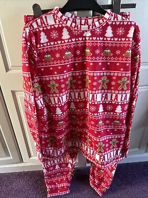 Buy Ladies Size M Fleece Pyjamas Sets From Primark Christmas  • 3£