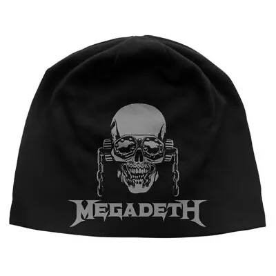 Buy Megadeth Vic Logo Jersey Beanie Hat Official Metal Band Merch • 15.50£