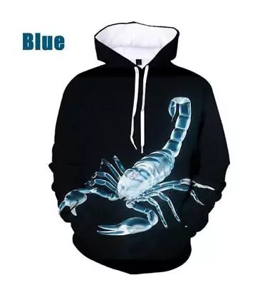 Buy Fashion 3D Printed Hoodie Animal Scorpion Men's Sweatshirt Men Hoodies Pullover • 17.83£