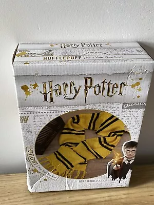 Buy New Harry Potter Make Your Own Hufflepuff Scarf Knitting Kit • 0.99£