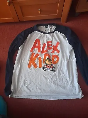 Buy Numskull Sega Shop Alex Kidd Raglan Shirt Size XL • 12£