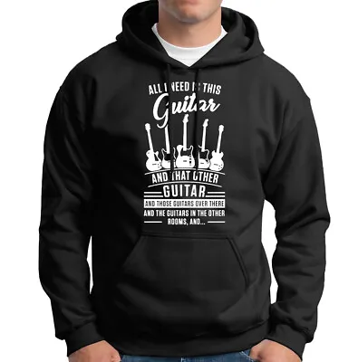 Buy All I Need Is Guitar Guitarist Music Lover Gift Musical Mens Hoody Top #D6 Lot • 18.99£