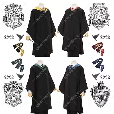 Buy Harry Potter Hermione Dumbledore Gryffindor Robe Cloak Tie Wand Scarf Costume UK • 15.39£