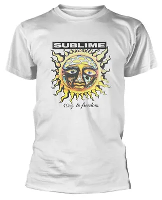 Buy Sublime 40oz To Freedom White T-Shirt OFFICIAL • 17.99£