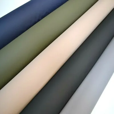 Buy Soft Matt STRETCH Waterproof Faux Smooth Leather Look PVC Fabric Vinyl • 10.75£
