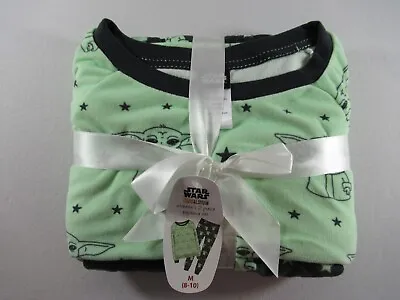 Buy NEW Star Wars Grogu Baby Yoda Pajamas Set Women M Velour Top & Lounge Pants • 18.89£