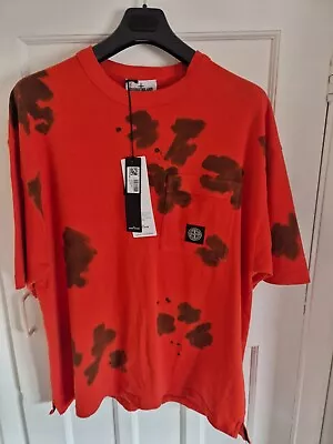 Buy Stone Island Tye Dye Box T Shirt Xxl Ptp 25 • 150£
