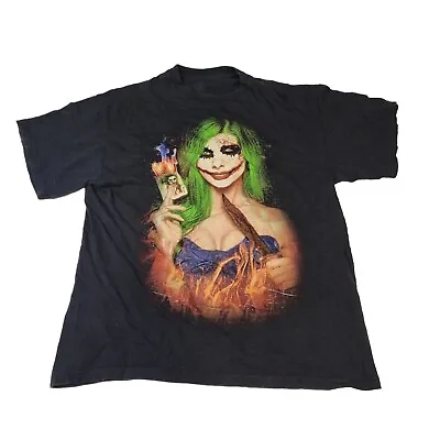 Buy Harley Quinn DC Comics Black Graphic Tshirt Size Large • 5£