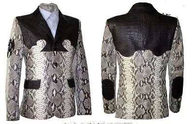 Buy Real Python Snake Hides Genuine Crocodile Skins Trim Jacket Coat All Sizes • 3,210£