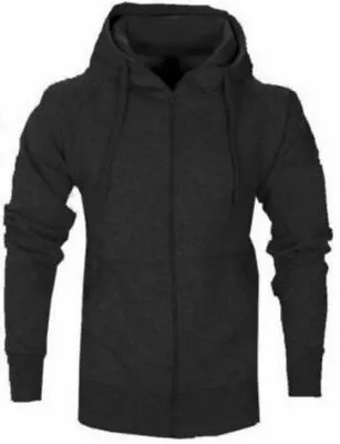 Buy Mens Fleece Hoodie Jumper Zip Up Hooded Jogging Casual Top Hoodies S TO 6XL • 13.99£