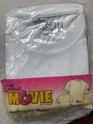 Buy The Simpsons Movie T-shirt (2007) Shrink Wrapped Nevre Opened • 4.99£