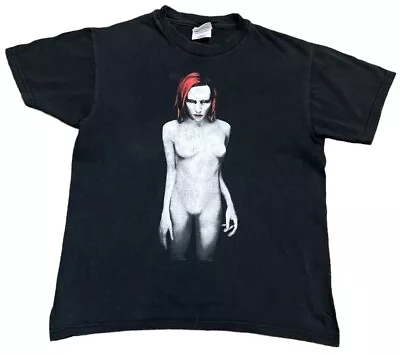 Buy Marilyn Manson Mechanical Animals Vintage 1998 Hanes T Shirt M • 200£