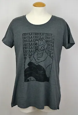Buy Ursula T-shirt Disney Villains Plus Size Women's Graphic Tee Charcoal Gray NWT • 16.09£