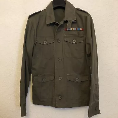 Buy PARKES Military Style Cotton Jacket MEDIUM • 44.88£