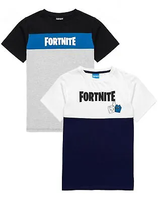 Buy Fortnite T-Shirt Boys Kids Colour Options Gamer Short Sleeve Top • 6.95£