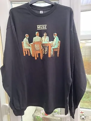 Buy Muse T-Shirt Long Sleeve Black Design Print Size 2XL • 16£