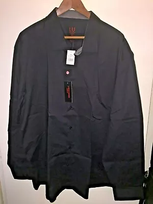 Buy Mens Linea Uomo Stretch Shirt , Black 5x Brand New With Tags • 39.99£