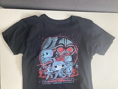 Buy FUNKO POP Graphic Print STAR WARS ROGUE ONE Size Small T-SHIRT • 8£