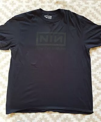 Buy Official Nine Inch Nails Logo Now I'm Nothing Mens Black T Shirt NIN Industrial  • 16£