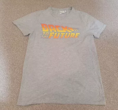 Buy Mens Official Back To The Future Logo T-shirt Grey Size M Medium  • 3.99£