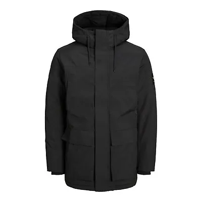 Buy Jack & Jones Mens Parka Jacket Rob Zip Up Warm Outwear • 49.99£