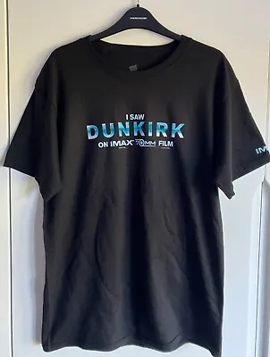 Buy IMAX DUNKIRK Film Promo T-shirt Medium Black ‘I Saw Dunkirk On IMAX 70mm Film’ • 9.99£