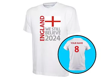 Buy We Still Believe England Football Supporters 2024 Unisex Euros T-Shirt 11Colours • 14.24£
