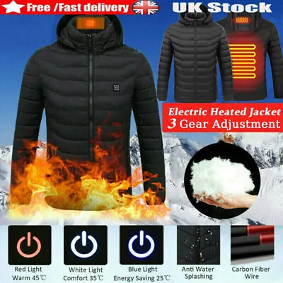 Buy Unisex Electric Coat Heated Cloth Jacket USB Warm Up Heating Pad Body Warmer  • 9.89£