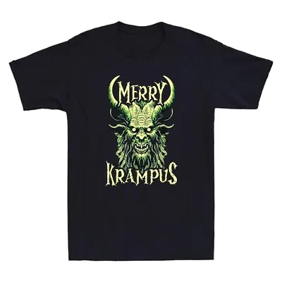Buy Merry Krampus Christmas Xmas Gift Horror Ugly Sweater Evil Vintage Men's T-Shirt • 14.99£