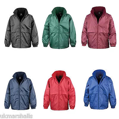 Buy Result Kids Micro Fleece Lined School Outdoor Waterproof Jacket Coat Rs203b • 18.95£