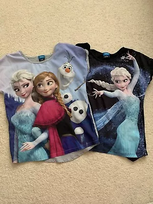 Buy Girls Disney Frozen T Shirts Size 8-9y Bundle • 5£