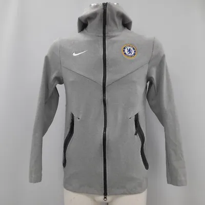 Buy Chelsea FC Hoodie Jacket Mens S Nike Grey RP35 • 10.50£