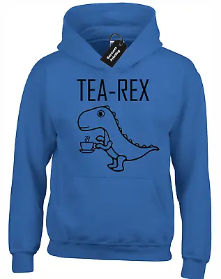 Buy Tea Rex Hoody Hoodie Drink Coffee Dinosaur Funny Joke Big Tall Size 3xl 4xl 5xl • 16.99£
