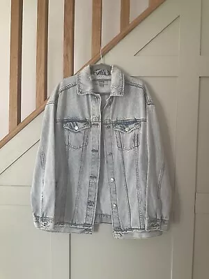 Buy New Look Oversize Ripped Denim Jacket Size 10 New • 12.50£