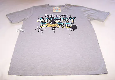 Buy Looney Tunes Daffy Duck Mens Grey Angry Printed T Shirt Size XS New • 12.39£