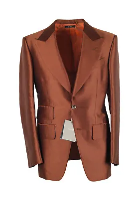 Buy TOM FORD Atticus Brown Linen Sport Coat Size 44C / 34S U.S. Jacket Blazer  Ne... • 1,349.10£