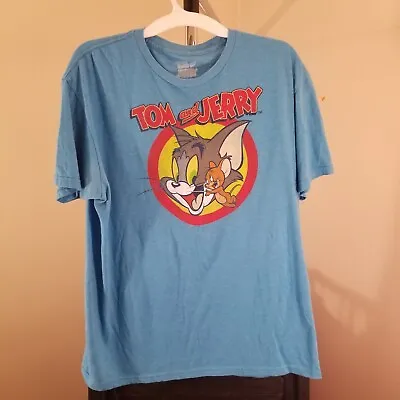 Buy Tom & Jerry Hanna & Barbera Classic Blue Tom & Jerry XL T-Shirt • 25.51£