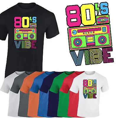 Buy I Love The 80's Retro Mens T-Shirt Vintage Vibes Fancy Dress Unisex Gift Tshirt • 8.99£