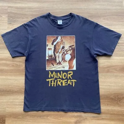 Buy Vintage Minor Threat Made In USA Anvil T-Shirt Rare - XL • 350£