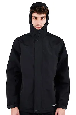 Buy Mens Hooded Jacket Location Apex Venom Waterproof Taped Seams Mesh Lined Black • 20£