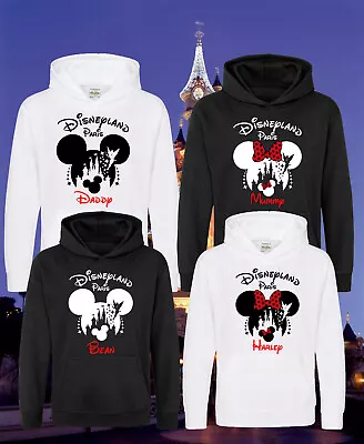 Buy Personalised Disneyland Paris Family Hoodie, Disney World 2024 Unisex Hood Top • 23.99£