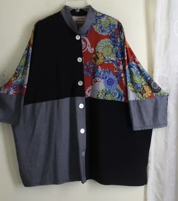 Buy In The Mix - Nothing Matches Art-to-Wear Tunic Blouse Shirt Top L XL 1X 2X 3X • 143.12£