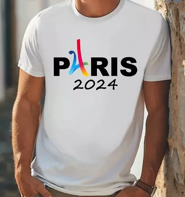 Buy Sleeve T-shirt Tee Paris 2024 Print Mens Casual Summer Cool Value Shirts Ar001 • 10.39£